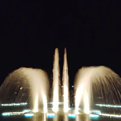 Cara kerja air mancur cahaya