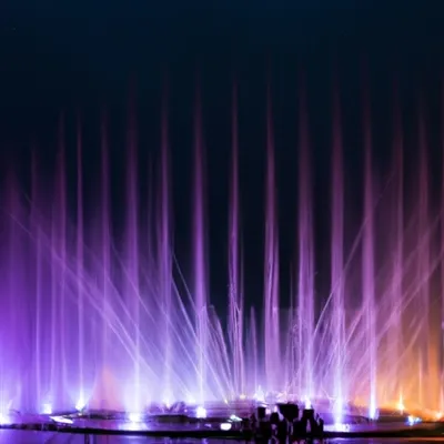 Prinsip air mancur bergoyang mengikuti musik